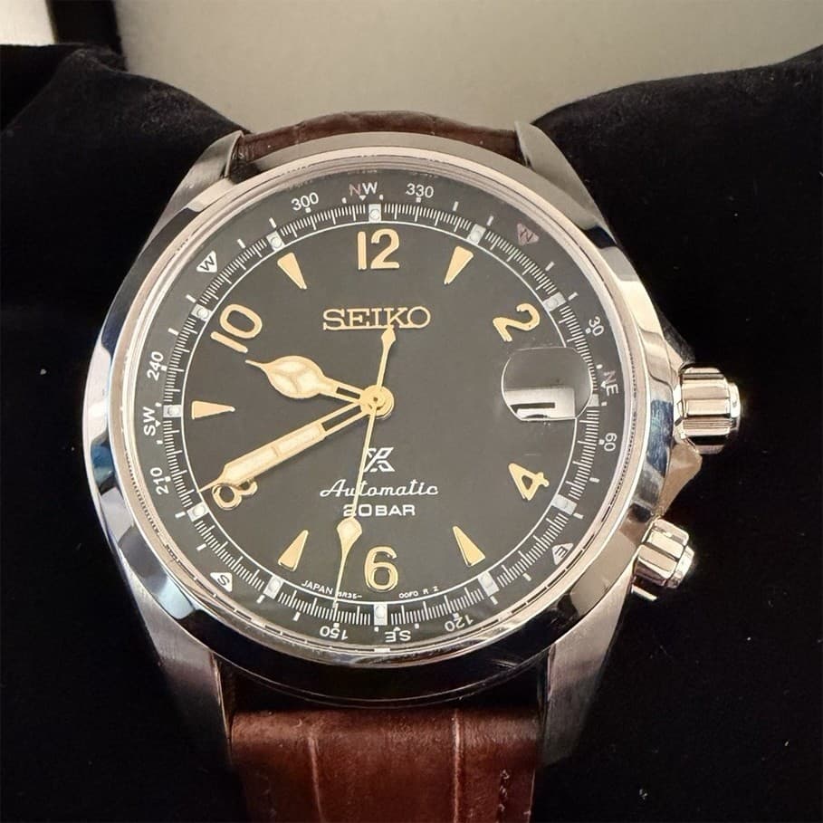 Seiko Prospex 6R35A Automatic 200m Sapphire Crystal Brown Leather Men's Watch