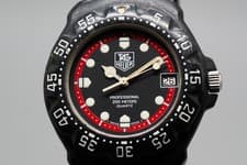 *Near MINT* TAG Heuer 383.513 Formula 1 Black Red Dial 35mm Men's Quartz Watch