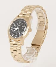 Import duty included for US buyers  TIMEX BEAMS Camper Yellow Gold Mens Analog W