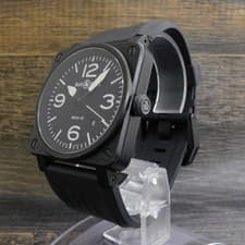 Bell & Ross BR03-92-S AVIATION S. Steel Black Auto Men's Wrist Watch #1398B