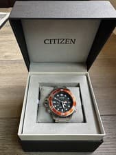 Citizen Promaster Aqualand, Red Bezel, Black Dial. ISO Model BN2039-59E 46mm