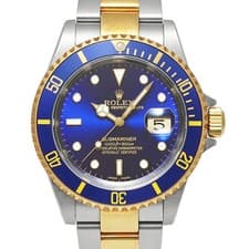 ROLEX Submariner 16613 Blue Case Size 40mm x 40mm Men's Used Watch #422621