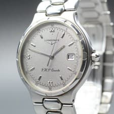Longines VHP Quartz Conquest L1.613.4 c.1990 Swiss Men 35mm Watch New Batt MINT