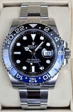 BRAND NEW FACTORY STICKERED Rolex GMT-Master II BATMAN  116710BLNR COMPLETE SET 