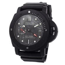 Panerai Submersible Luna Rossa Black Carbontech Rubber Grey Men's Watch PAM01039