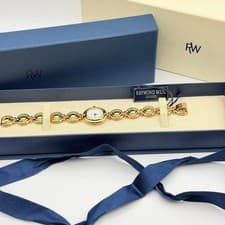 Raymond Weil 5856 Round Gold Stone ,19877