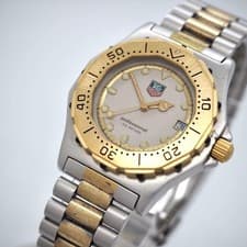 Auth TAG HEUER Professional 3000 Diver 934.213 Two-Tone Grey Dial New Battery