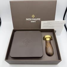 Patek Philippe Ice Cube Stamp Mold Set Calatrava Cross Wood Novelty Boxed JP