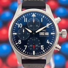 2018 IWC Pilot's Watch, Blue Dial, 42mm, IW388101, Complete Set