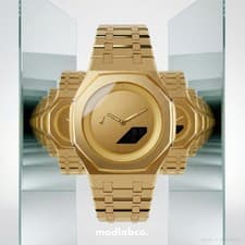 Casioak Customized Watch by [modlab company] - Signature Series GOLD - Men's Ana