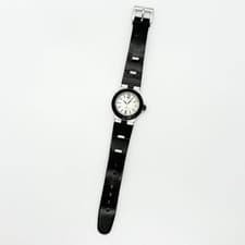 BVLGARI Watch Aluminum AL32TA M54343 Black Bnad White Quartz Men's Not Working