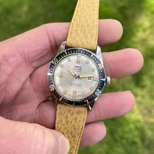 Stunning original vintage 1960's Oris Super 484 KIF 17J 100m skin divers watch