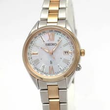 Seiko Lukia (LUKIA) SSQ040 1P Diamond Solar Radio Watch Ladies
