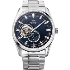 Orient RN-AR0002L Semi Skeleton Automatic Men's Watch Blue Dial SS