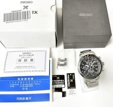 SEIKO Prospex SBDL029 V172-0AC0 Black Dial Solar Men's Watch Used Working #33