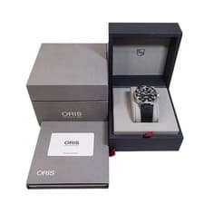 Oris Aquis Date 01 733 7730 4135 43mm Men's Watch Blue Dial with Box Papers