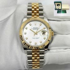 Lnib 2023 Rolex Datejust 41 126333 41MM Mop Diamond Dial Yg Two-Tone Box Papers