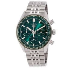 Tag Heuer Carrera Chronograph Automatic Green Dial Men's Watch CBS2115.BA0053