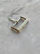 DOXA VINTAGE GOLD PLATED WATCH STRAP BUCKLE BUCKBIA WATCHES 18mm DIVER CHRONOGRAPH