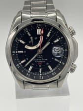 Good Condition Orient Star GMT Automatic DJ00 C0 Power Reserve Date  Strap Black