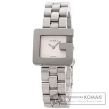 Used GUCCI Gucci 3600L G Square Watch Stainless Steel SS Ladies Used