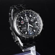 CITIZEN PROMASTER Eco-Drive U600-T011560 Titanium Pilot Watch Wristwatch r#
