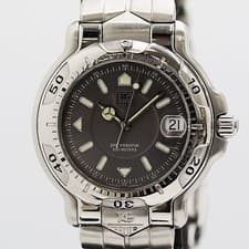 TAG HEUER WH1212-K1 Quartz Mens Watch 6000 Series 200m Working Authentic Rare