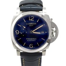 Panerai Luminor GMT PAM01033 44mm Stainless Steel Blue Dial Automatic Box #KN255