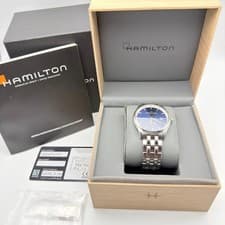 Hamilton Jazzmaster H32451141 Blue Dial Quartz Men's Watch Used Working #64