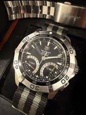 Tag Heuer Aquaracer 300m Calibre S 43mm Swiss Watch NATO Strap + Steel Bracelet