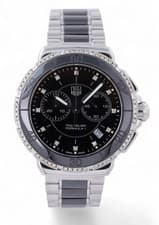 TAG Heuer Formula 1 Chronograph 41 Black Ceramic CAH1212  - Diamond Dial & Bezel