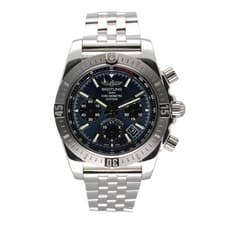 BREITLING Chronomat 44 Japan Limited AB0115 Mens Automatic Black Chronograph SS