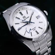 Grand Seiko Spring Drive GMT "Blizzard" 41mm Silver Dial Steel MINT SET SBGE249