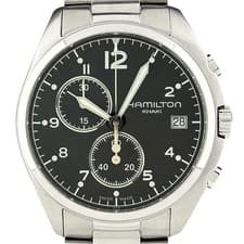 Hamilton Khaki Pilot Quartz Watch 43mm Mens H765120 wrist 21cm