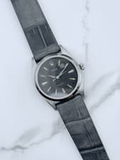 Vintage Rolex Oyster Precision 60s Ref 6424 Black Patina Dial Manual 36mm