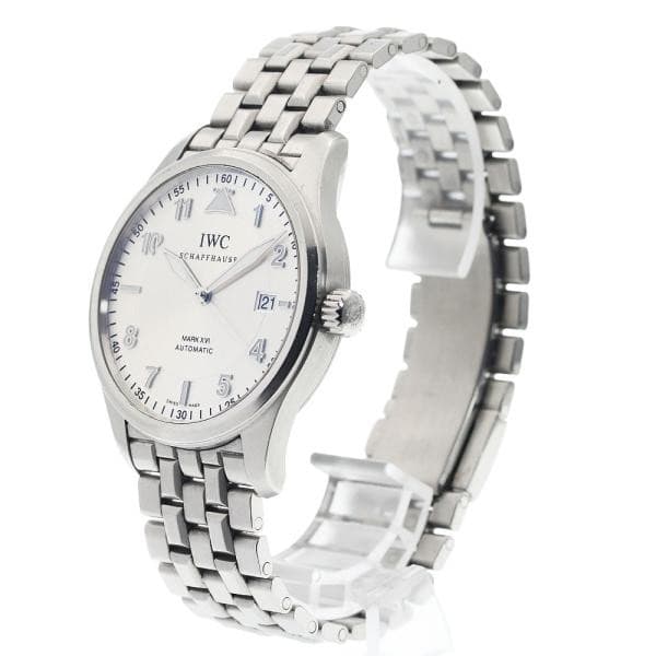 IWC SCHAFFHAUSEN PILOT'S WATCH SPITFIRE MARK XVI IW325505 39mm SS Silver #C458