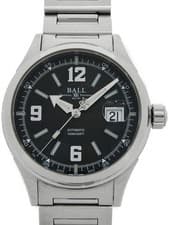BALL Storkman Racer NM2088C SJ BKWH 40mm Black Dial Stainless Steel Box #T442