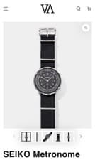 SEIKO Metronome Watch Fragment Edition White Stainless Steel JAPAN Opened only