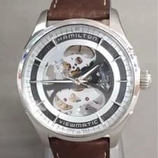 Hamilton Jazzmaster Viewmatic Skeleton Gent Auto Watch wrist 19cm Luxury