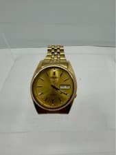 SEIKO 5 7S26-0500 Automatic Day-Date Men's Watch Exhibition Caseback from Japan