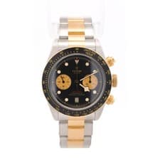 Tudor Black Bay Chrono S&G 79363N 41mm Black Dial Two Tone Watch Full Set