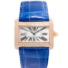 Cartier Tank Divan WA301036 2601 32mm Silver 18k Yellow Gold Ladies Watch 2015