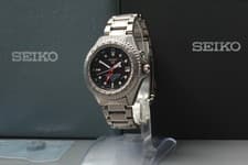 [Exc+5]  SEIKO Landmaster 5M45-6A00 Kinetic Titanium Men's Watch from Japan