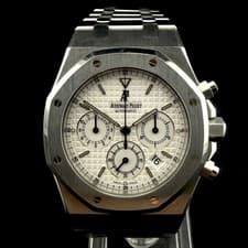 AUDEMARS PIGUET ROYAL OAK 26320ST STEEL WHITE DIAL CHRONOGRAPH 41MM MENS WATCH