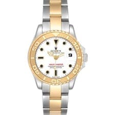 Rolex Yachtmaster 29 Steel Yellow Gold White Dial Ladies Watch 169623