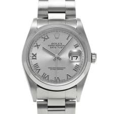 ROLEX Datejust 16200 Gray Case Size 36 x 36 mm Men's Used Watch #411521