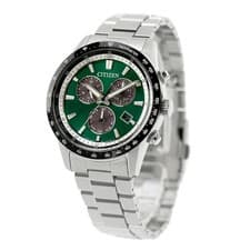 Citizen Eco-Drive Green Dial Stainless Steel Mens Watch, Pre-Owned