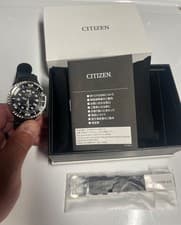 Pre-Owned CITIZEN E365 Eco Drive Black Dial Casual Watch Excellent JAPAN