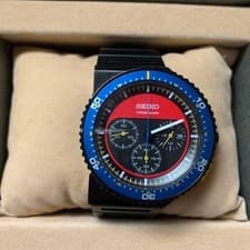 Seiko Giugiaro Split Chronograph Watch Used from Japan with Box and Links