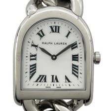Ralph Lauren Stilarr Ptitlink RLR0040001 White Stainless Steel Mens #OK1484